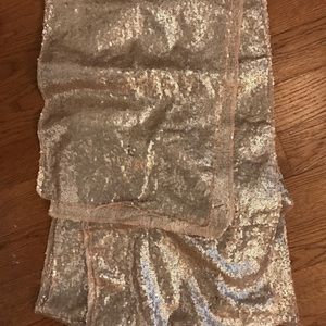 Sequin gold table runner (3) 12x108 wedding decor